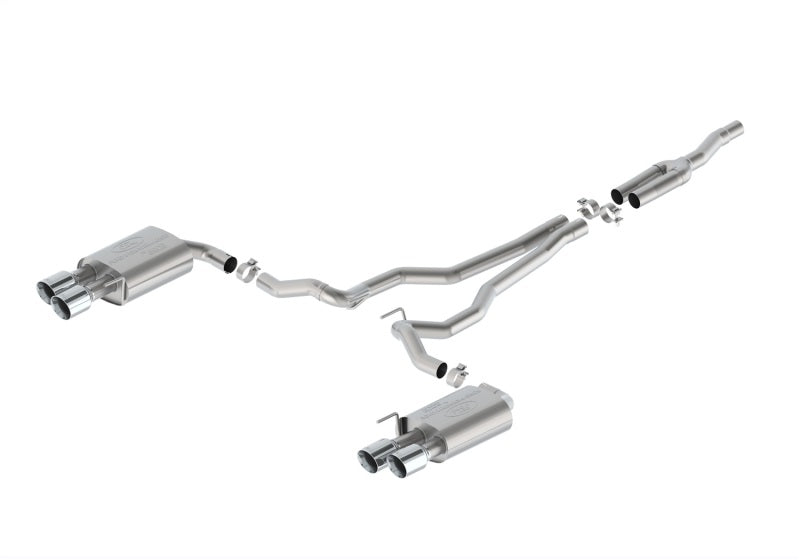 Ford Racing 2024 Mustang 2.3L Touring Non-Active Cat-Back Exhaust w/GT Valance - Chrome Tip M-5200-M2TCV M-5200-M2TCV Photo - Primary