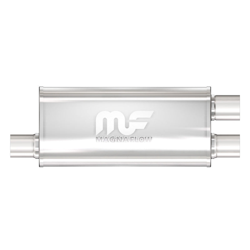 MagnaFlow 5" X 8" Oval Offset/Dual (Transverse) Straight Through Performance Muffler 14266 Photo - Primary
