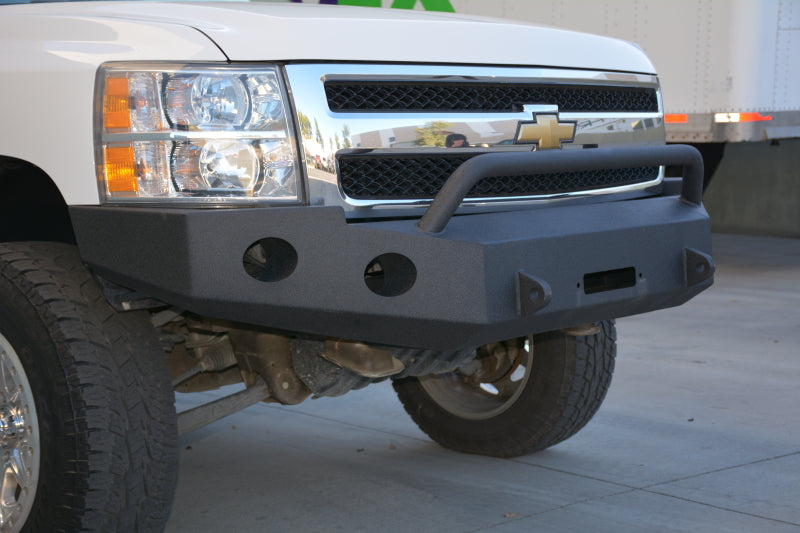 DV8 Offroad 07-13 Chevrolet Silverado 1500 Front Bumper - Black Powdercoat FBCS1-01 FBCS1-01 Photo - Mounted