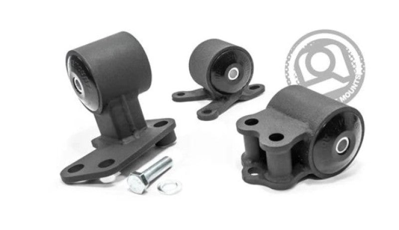 Innovative 92-95 Civic B/D Series Black Steel Mounts 75A Bushings (Auto to Manual Hydro 3 Bolt) 40152-75A