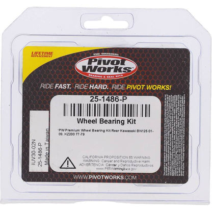 Pivot Works Kawasaki Wheel Bearing Kit Premium Bearings 25-1486-P 25-1486-P Photo - Primary