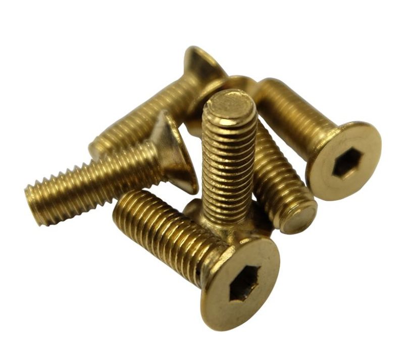 NRG Steering Wheel Screw Kit Upgrade Chrome Gold "Conical SWS-100CG User 1