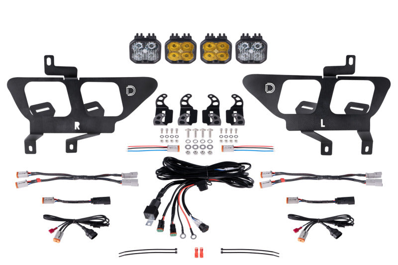 Diode Dynamics 21-22 Ford F-150 SS3 LED Fog Pocket Kit - Yellow Sport DD7311 DD7311 Photo - Primary
