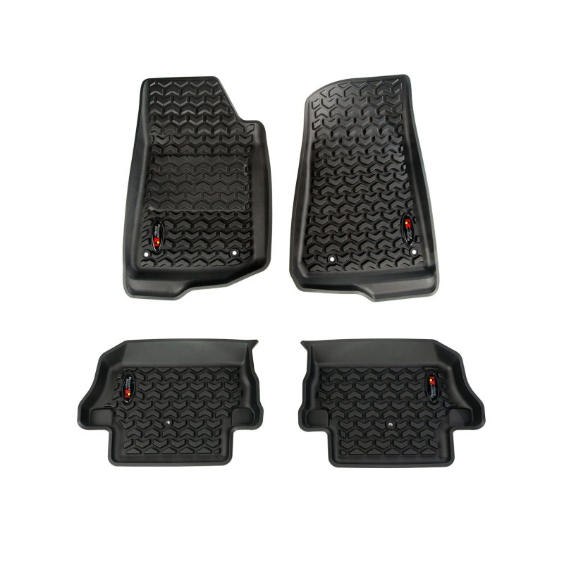 Rugged Ridge All Terrain Floor Liner Kit,Front/Rear,Black,18-19 Jeep Wrangler JL 12987.43 Photo - Primary