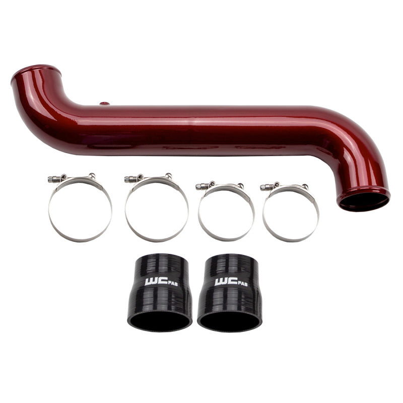 Wehrli 11-16 Duramax LML Passenger Side 3.5 in. Intercooler Pipe - Gloss Black WCF100682-GB