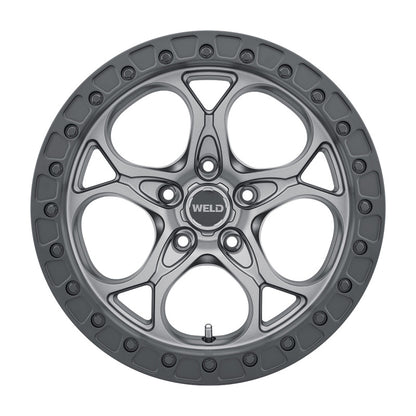 Weld Off-Road W107 17X9.0 Ledge 5X127 ET-12 BS4.50 Satin Gun Satin Black 71.5 W10779075450 W10779075450 Photo - Primary
