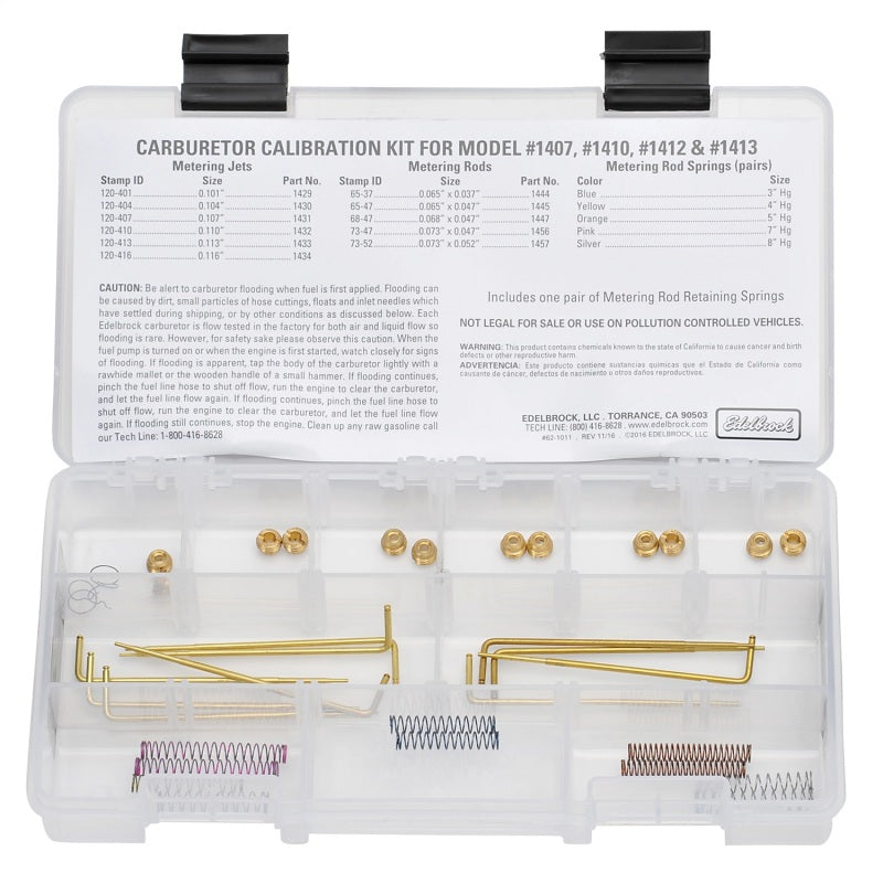 Edelbrock Jet / Rod Kit For 1407/1410/1412/1413 1480 Photo - Unmounted
