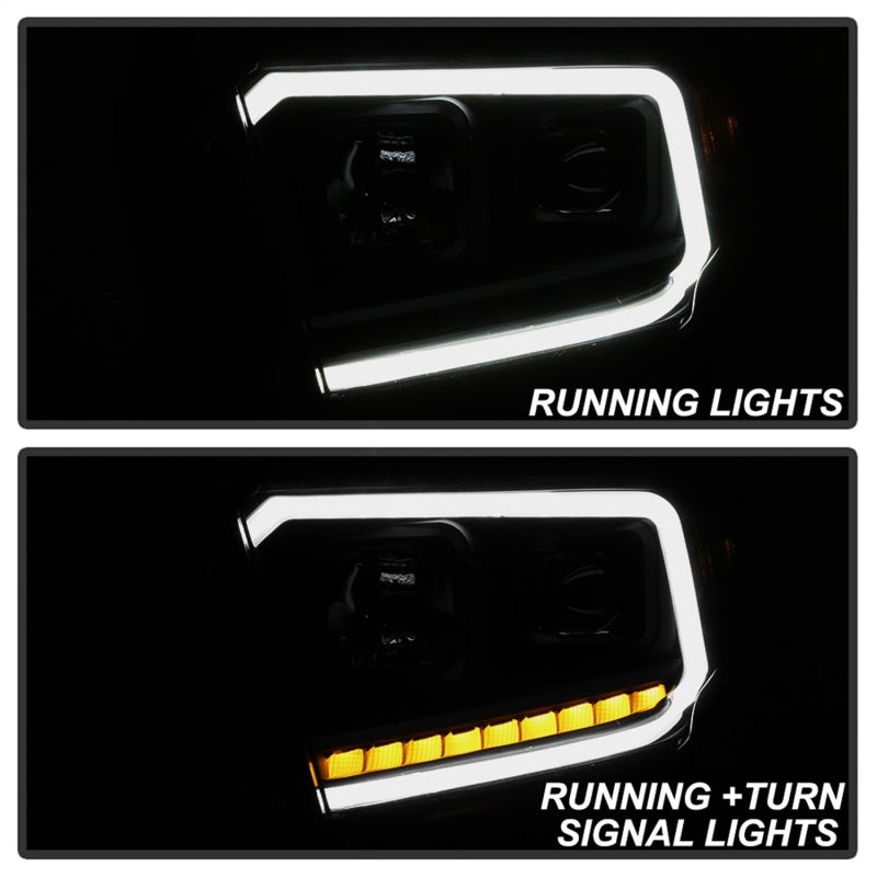 SPYDER xTune 14-17 Toyota Tundra DRL LED Light Bar Proj Headlights - Black Smoke (PRO-JH-TTU14-LB-BSM) 9043031 9043031 Photo - Unmounted