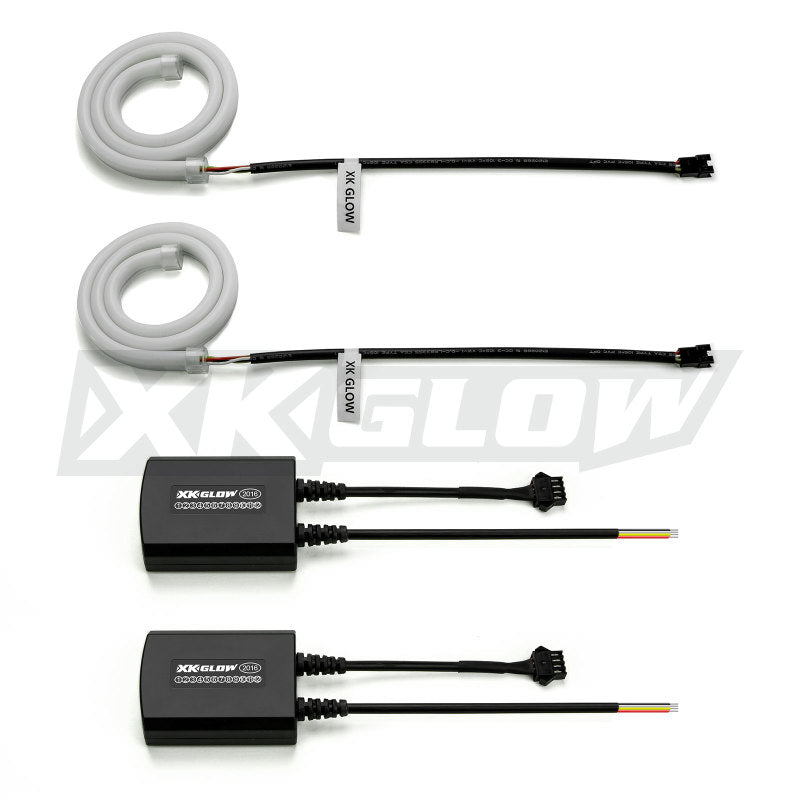 XKGLOW XK Glow 24inch - 2pc Sequential Switchback LED Strip Kit DRL Turnsignal for Headlights XK043001-24 XK043001-24 User 1