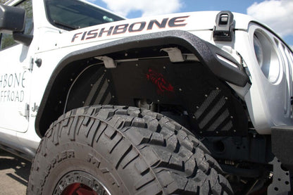Fishbone Offroad 2018+ Jeep Wrangler JL/JLU/2020+ Gladiator JT  Alum Front Fender Flares  - Black FB33455F FB33455F Photo - lifestyle view