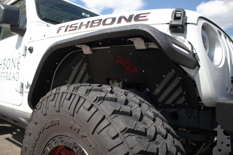 Fishbone Offroad 2018+ Jeep Wrangler JL/JLU/2020+ Gladiator JT  Steel Front Fender Flares  - Black FB23454F FB23454F Photo - lifestyle view