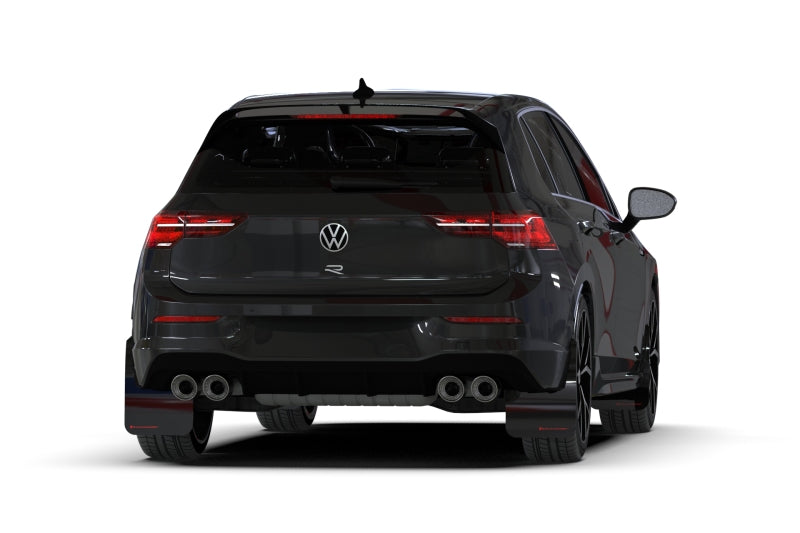 Rally Armor 2022 MK8 Volkswagen Golf GTI/R Black UR Mud Flap w/ White Logo MF80-UR-BLK/WH MF80-UR-BLK/WH User 1