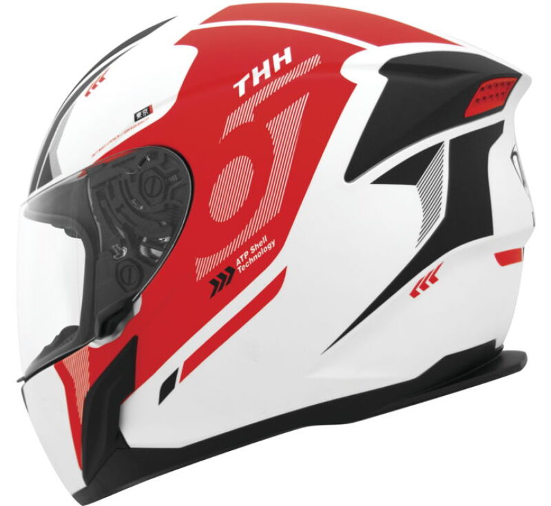 THH Helmets T810S Hayate Pearl Whtred Xs 648029 648029 Photo - Primary