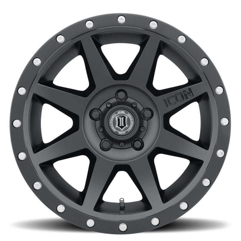 ICON Rebound 17x8.5 5x5.5 0mm Offset 4.75in BS Satin Black Wheel 1817858547SB 1817858547SB Photo - Close Up