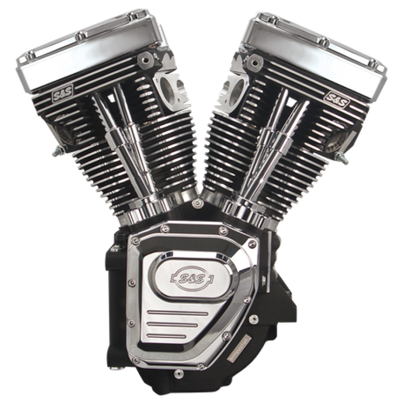 S&S Cycle 99-06 BT T124LC Long Block Engine w/ 585 Cam - Wrinkle Black 310-0326A 310-0326A User 1