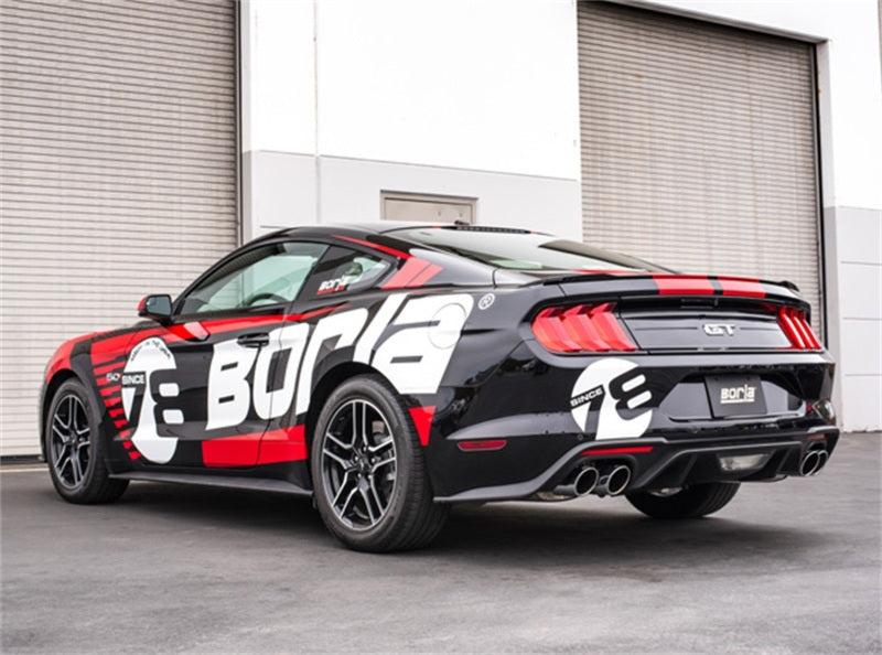 Borla 2018 Ford Mustang GT 5.0L AT/MT 3in S-Type Catback Exhaust w/ Valves 140742 140742 Photo - Close Up