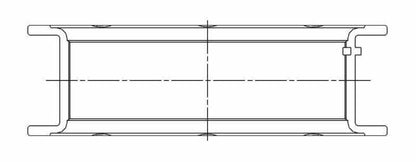 ACL Chevy V8 LS Gen III/IV Standard Size Main Bearing Set 5M7299H-STD 5M7299H-STD Technical Drawing
