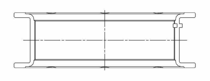 ACL Chevy V8 LT1/LT4/L86 Race Series Standard Size High Performance Main Bearing Set 5M7292HX-STD 5M7292HX-STD Technical Drawing