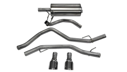 Corsa Performance 09-14 Dodge Ram 1500 4.7L Quad/Crew Cab/Short Bed Polished Dual Exit 14405 Photo - Primary