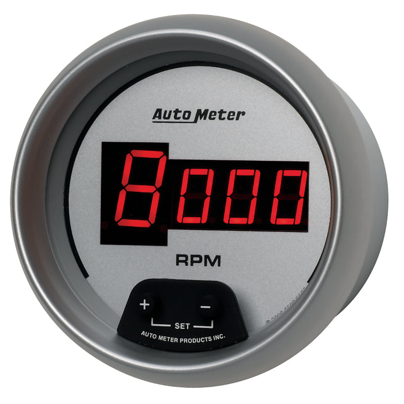 AutoMeter Gauge Tach 3-3/8in. 10K RPM In-Dash Digital Silver Dial W/ Red Led 6597 6597 User 2