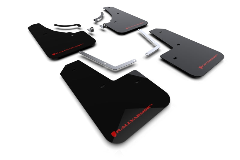 Rally Armor - 2024 Mazda CX-50 Black UR Mud Flap W/Red Logo (Will Not Fit CX-5) MF107-UR-BLK-RD MF107-UR-BLK-RD Photo - Primary