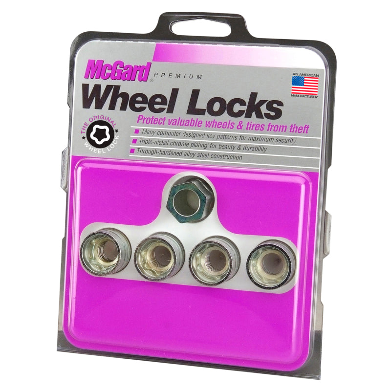 McGard Wheel Lock Nut Set - 4pk. (Under Hub Cap / Cone Seat) 9/16-18 / 15/16 Hex / 1.015in. L 24015 24015 Photo - in package
