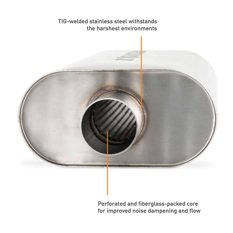 Mishimoto Universal Muffler with 2.5in Center Inlet/Outlet - Brushed MMEXH-MF-25CCBR MMEXH-MF-25CCBR User 5