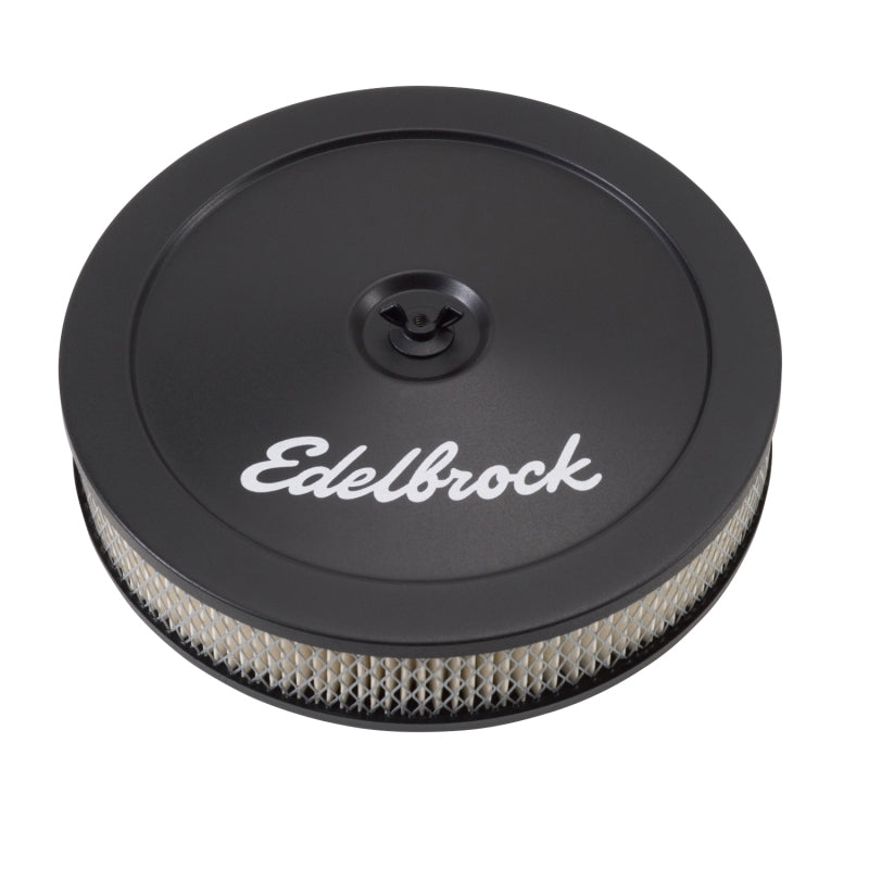 Edelbrock Air Cleaner, Pro-Flo Series, Round, Steel Top, Paper Element, 10" Dia. 1203 Photo - Primary