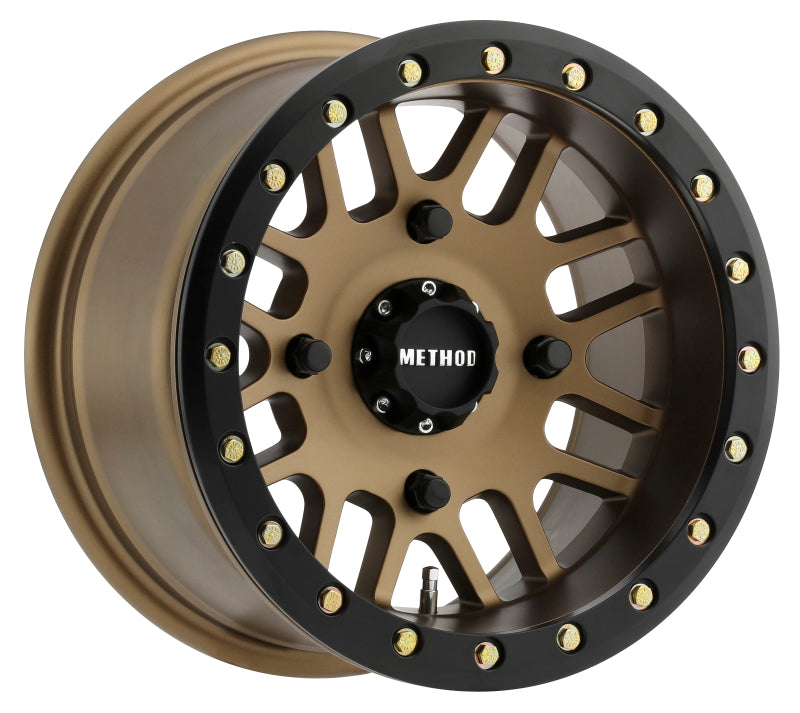 Method Race Wheels MR406 UTV Beadlock Wheel Method Bronze W/ Matte Black Ring 14x10 -2 4x156 MR40641046955B Photo - Primary