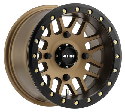 Method Race Wheels MR406 UTV Beadlock Wheel Method Bronze W/ Matte Black Ring 14x10 -2 4x156 MR40641046955B Photo - Primary