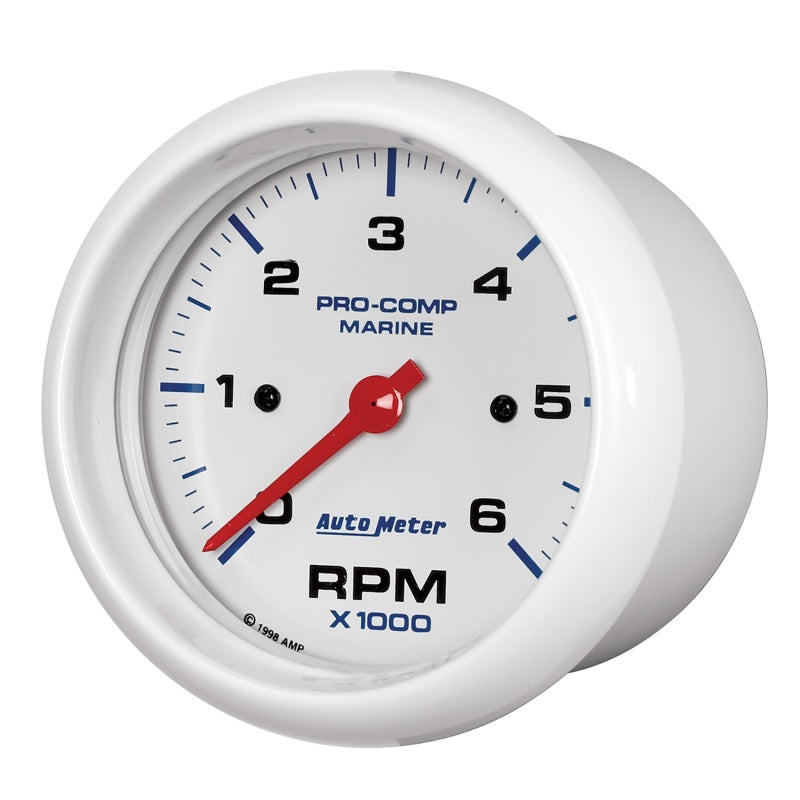 Autometer Marine White Ultra-Lite Gauge 3-3/8in Tachometer 6K RPM 200752 200752 User 2