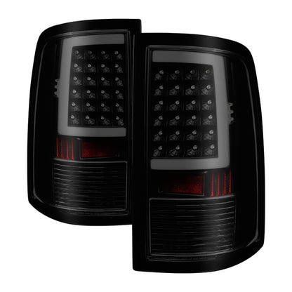 SPYDER xTune 09-18 Dodge Ram 1500 LED Tail Lights - Black Smoke (ALT-ON-DR09-LBLED-BSM) 9038488 9038488 Photo - Primary