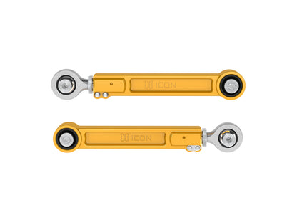ICON 22-23 Toyota Tundra / 2024 Toyota Tacoma Billet Rear Upper Link Kit - Gold Anodized 54102G 54102G Photo - Primary