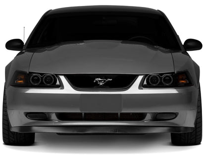 Raxiom 99-04 Ford Mustang Dual LED Halo Projector Headlights- Black Housing (Smoked Lens) 49113 49113 Photo - Close Up