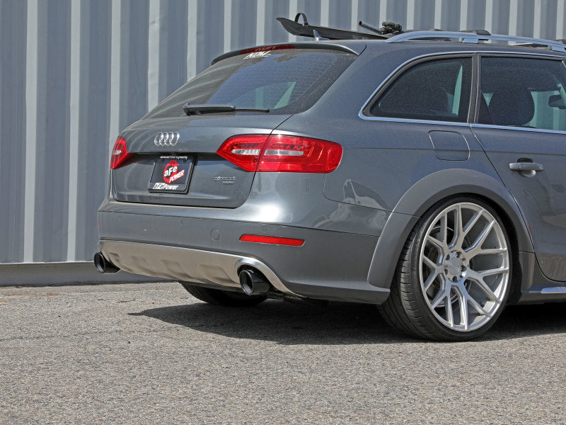 aFe MACH Force-Xp 13-16 Audi Allroad L4 SS Axle-Back Exhaust w/ Black Tips 49-36437-B 49-36437-B Photo - Mounted