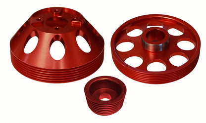 Torque Solution Lightweight Water Pump, Crank and Alternator Pulley Combo: Hyundai Genesis Coupe 3.8 2010+ TS-GEN-006R Photo - Primary