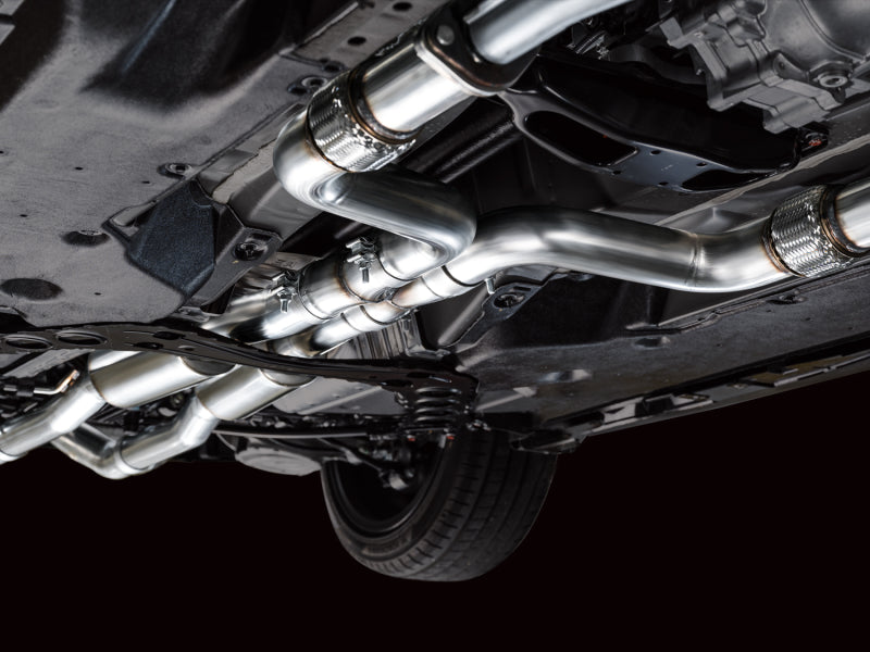 AWE Tuning AWE 2023 Nissan Z RZ34 RWD Track Edition Catback Exhaust System w/ Chrome Silver Tips 3020-32400 3020-32400 Photo - Mounted