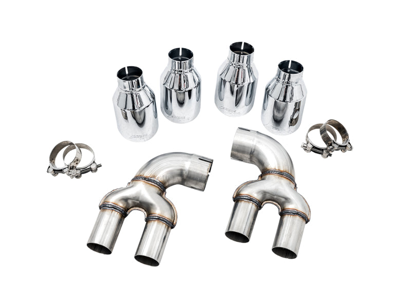 AWE Tuning 2019+ BMW M340i (G20) OE-Config-To-Quad Tip Conversion Kit - Chrome Silver Tip 3810-42018 3810-42018 Photo - Primary