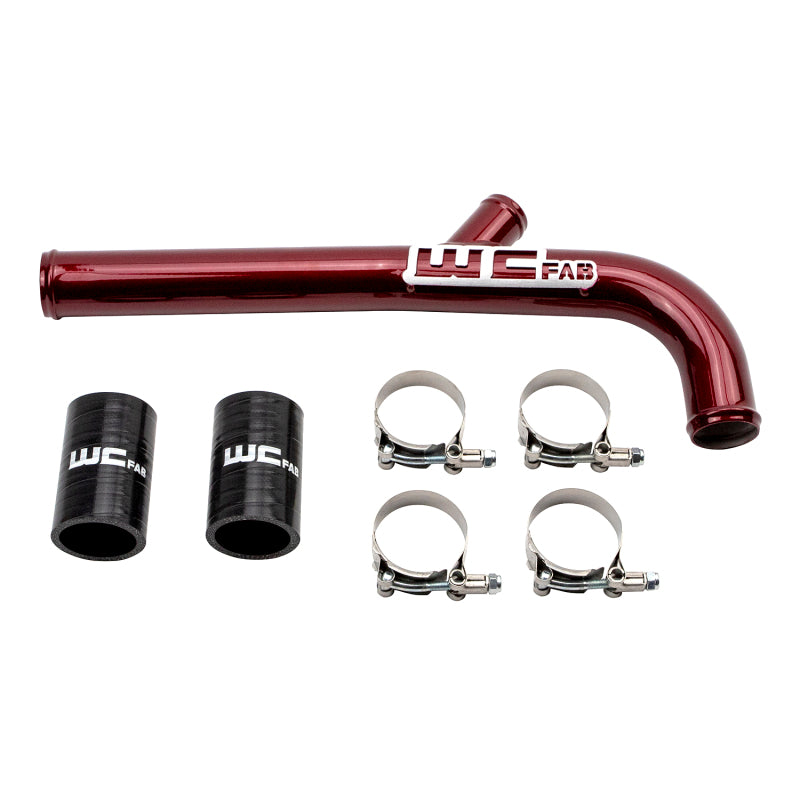 Wehrli 13-15 Dodge Cummins 6.7L w/Dual Radiator Upper Coolant Pipe - WCFab Red WCF100867-RED WCF100867-RED Photo - Primary
