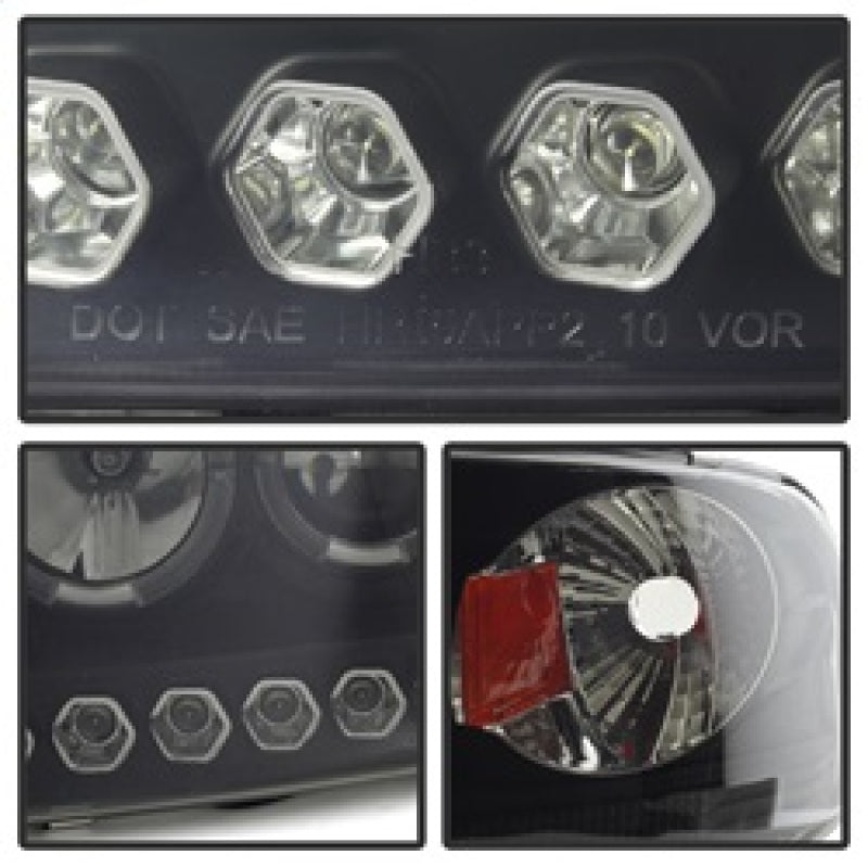 Spyder Ford F150 97-03 Projector - LED Halo Amber Reflctr LED Blk Smke PRO-YD-FF15097-1P-AM-BSM 5078445 5078445 Photo - Unmounted