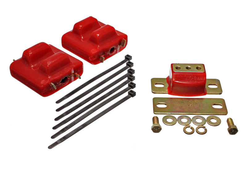 Energy Suspension Motor And Transmission Mount Red Chevrolet C1500 Base 1990-1991 3.1128R Photo - Primary