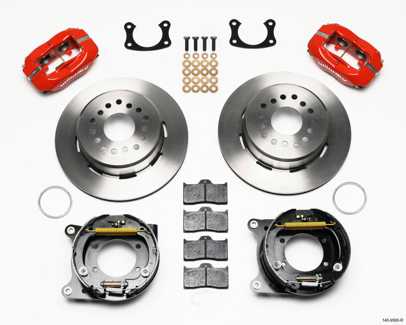 Wilwood Forged Dynalite P/S Park Brake Kit Red New Big Ford 2.50in offset Staggrd Shock 140-9560-R 140-9560-R Photo - Primary