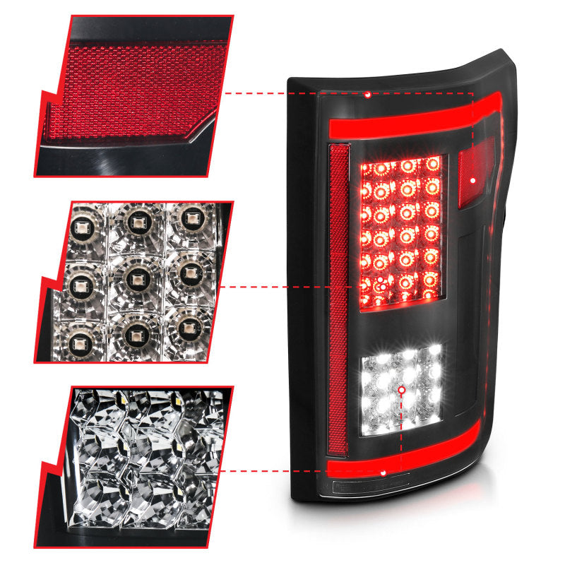 Anzo Ford F-150 15-17 L.E.D Tail Lights G2 Smoke 311286 User 2