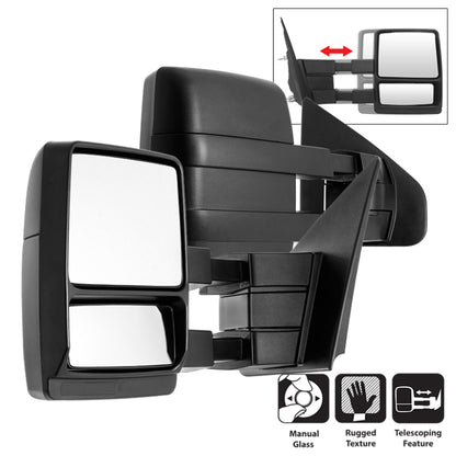 SPYDER Xtune Pair Ford Superduty 04-14 Manual Telescoping Mirrors MIR-FF15004-MA-SET 9935350 9935350 Photo - Primary