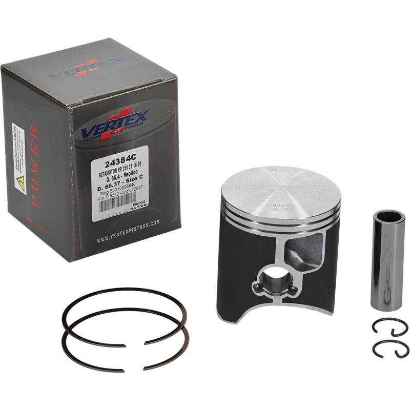 Vertex Pistons Vertex Piston 18-24 Beta RR 2T 250 250cc Cast Replica Piston Kit 24384C 24384C Photo - Primary