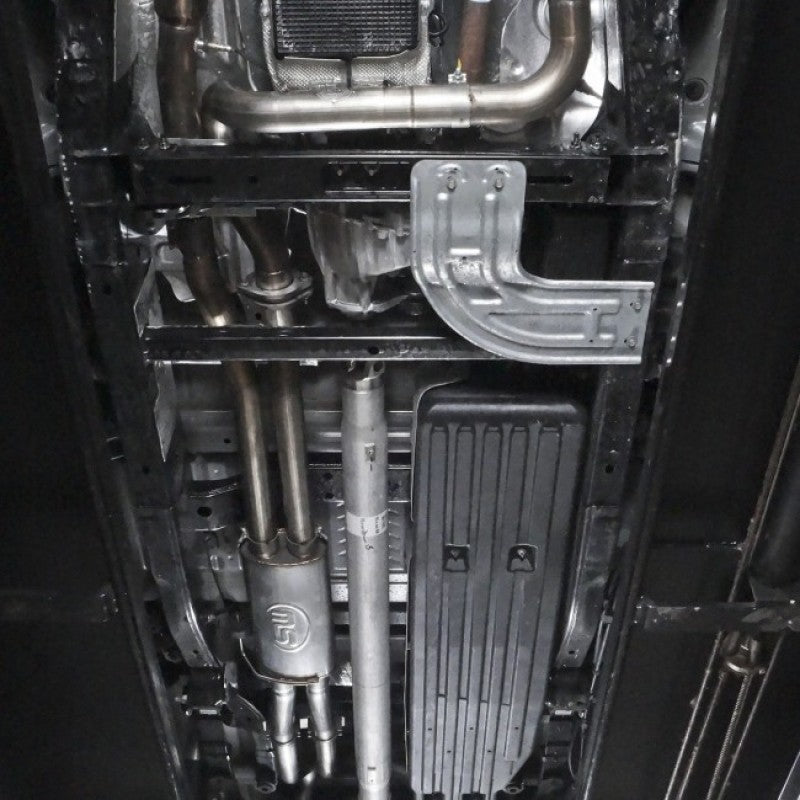 Stainless Works 2017+ Ford Raptor 3.5L 3in Exhaust Factory Connection Under Bumper FTR17CBUB FTR17CBUB Photo - Mounted