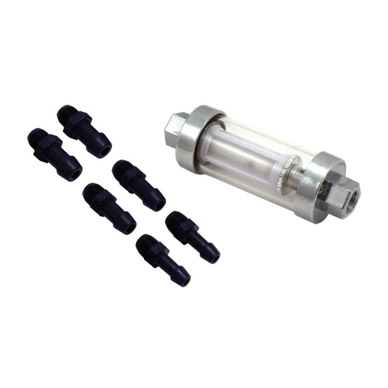 Spectre Premium Clearview Fuel Filter (Incl. 1/4in. / 5/16in. / 3/8in. Barb Fittings) 6932 6932 Photo - Primary