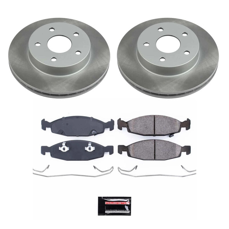 PowerStop Power Stop 99-02 Jeep Grand Cherokee Front Semi-Coated Rotor Kit SC2147 SC2147 Photo - Primary