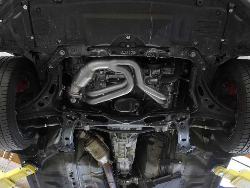 aFe 12-17 Toyota 86 / FRS / BRZ Twisted Steel 304 Stainless Steel Long Tube Header w/ Cat 48-36005-1HC 48-36005-1HC Photo - Mounted