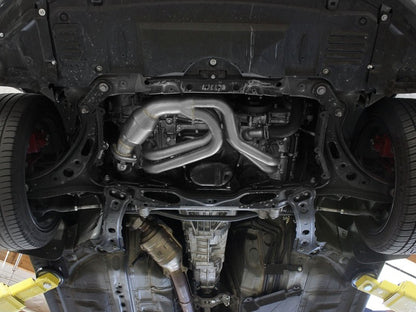 aFe 12-17 Toyota 86 / FRS / BRZ Twisted Steel 304 Stainless Steel Long Tube Header w/ Cat 48-36005-1HC 48-36005-1HC Photo - Mounted